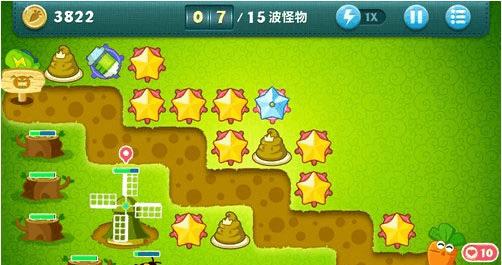 保卫萝卜游戏如何升级防御塔？升级防御塔方法是什么？